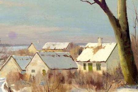 Фрагмент A SNOWY LANDSCAPE