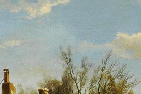 Фрагмент A TOWNSCENE IN WINTER