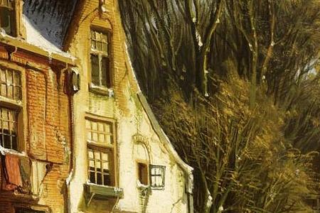 Фрагмент A TOWNSCENE IN WINTER