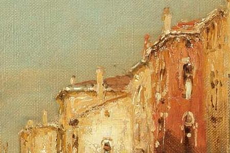 Фрагмент A Venetian canal