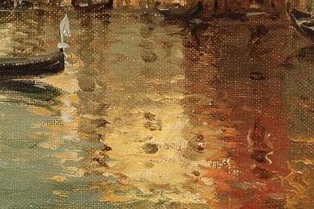 Фрагмент A Venetian canal