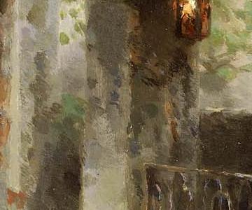 Фрагмент A Venetian canal