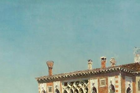 Фрагмент A view of Palazzo Cavalli and Palazzo Barbaro on the Grand Canal