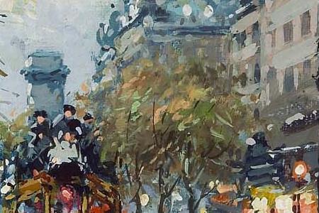 Фрагмент A view of Porte Saint Martin