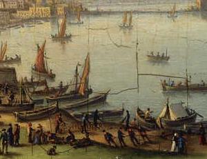 Фрагмент A VIEW OF THE BAY OF NAPLES WITH THE MOUNT VESUVIUS IN THE BACKGROUND II