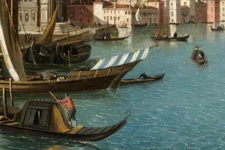 Фрагмент A VIEW OF THE DOGANA AND SANTA MARIA SALUTE ON THE GRA