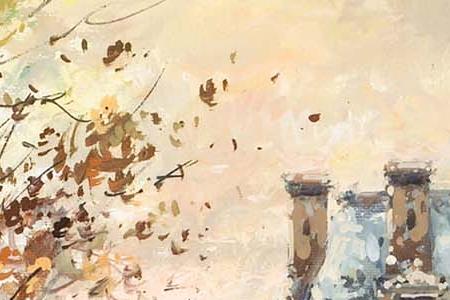 Фрагмент A view of the Louvre