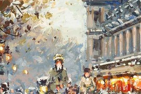 Фрагмент A view of the Louvre