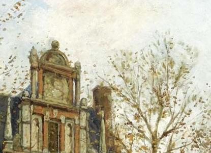 Фрагмент A VIEW ON HET HUIS MET DE HOOFDEN AT THE KEIZERSGRACHT AMSTERDAM