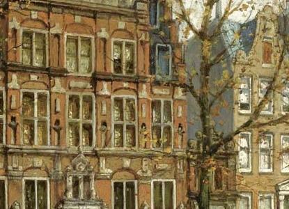Фрагмент A VIEW ON HET HUIS MET DE HOOFDEN AT THE KEIZERSGRACHT AMSTERDAM