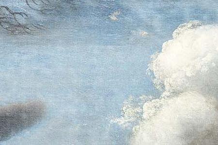 Фрагмент A winter landscape with figures in the foreground collecting wood skate