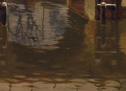 Фрагмент A WINTRY VIEW OF THE BROUWERSGRACHT AMSTERDAM