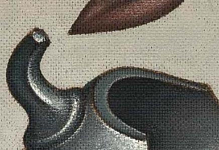 Фрагмент AMPHORAS ON A PLATE BY A PILLAR