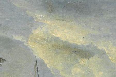 Фрагмент AN ARCHITECTURAL CAPRICCIO OF THE VENETIAN LAGOON WITH WASHERWO