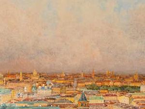 Фрагмент -an-extensive-view-on-moscow-with-the-towers-of-the-kremlin