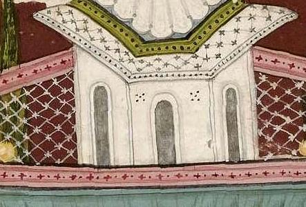 Фрагмент AN ILLUSTRATION FROM A RAGAMALA SERIES JALADHARA SON OF MEGHA RAGA-India Bilaspur 1700