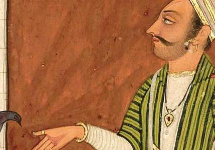 Фрагмент AN ILLUSTRATION FROM A RAGAMALA SERIES RAGA KUNTALA SON OF DIPAKA INDIA BILASPUR