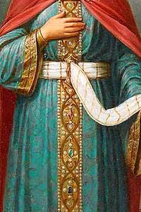 Фрагмент An Important Russian Icon of the Empress Saint Alexandra