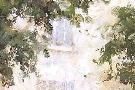 Фрагмент Ancient garden columns.