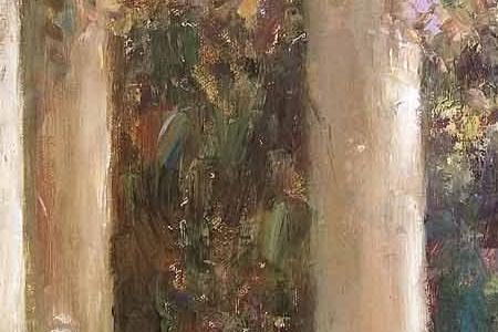 Фрагмент Ancient garden columns.