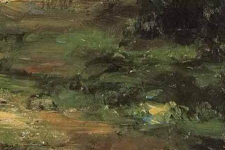 Фрагмент Ancient garden columns.