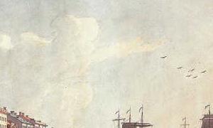 Фрагмент Английская набережная у Сената