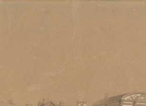 Фрагмент Аничков мост (гравюра)