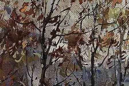 Фрагмент Autumn evening Paris