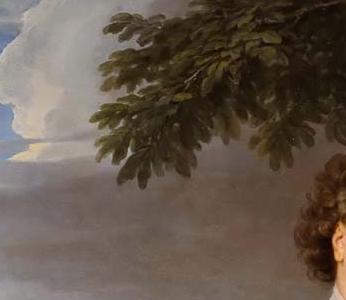 Фрагмент Автопортрет в охоьничьем костюме