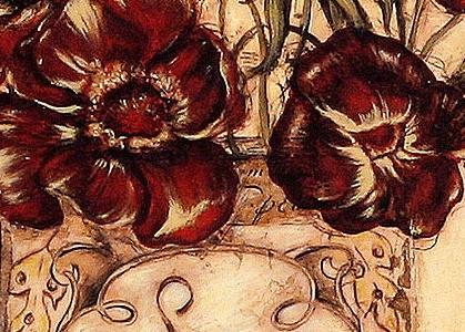 Фрагмент Баночка "Sugar extra fine" с цветами