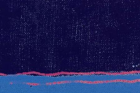 Фрагмент Bateau sur fond bleu