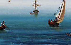 Фрагмент BAY OF NAPLES WITH MOUNT VESUVIUS