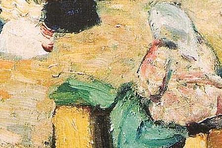 Фрагмент Базар в Костроме.1909.