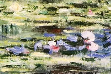 Фрагмент Белые кувшинки. 1899.
