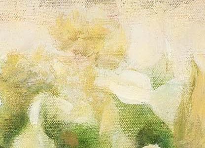 Фрагмент Белые лилии ы банке