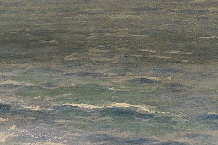 Фрагмент Берег Средиземного моря в шторм