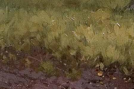 Фрагмент Березовый лес.1908.