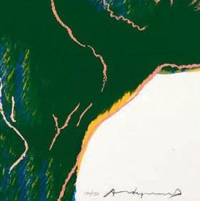 Фрагмент Bighorn Ram from Endangered Species зеленые рога и серый фон