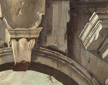 Фрагмент Bologna Elegant figures amongst ruins