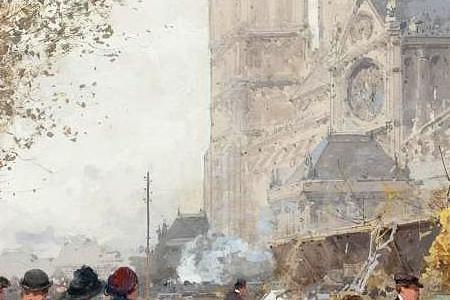 Фрагмент BOUQUINISTES ON LE QUAI DE TOURNELLE, PARIS