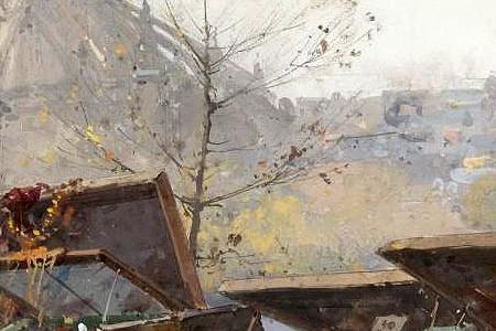 Фрагмент BOUQUINISTES ON LE QUAI DE TOURNELLE, PARIS