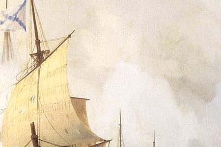 Фрагмент Бой в Хиосском проливе 24 июня 1770 года