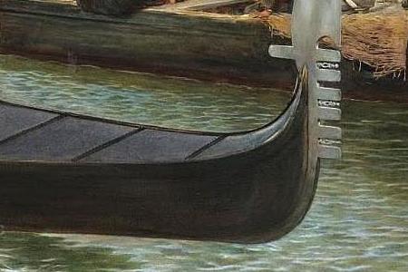 Фрагмент BR UCKE AN DER RIVA DEI SCHIAVONI EINE PROZESSION IN ...