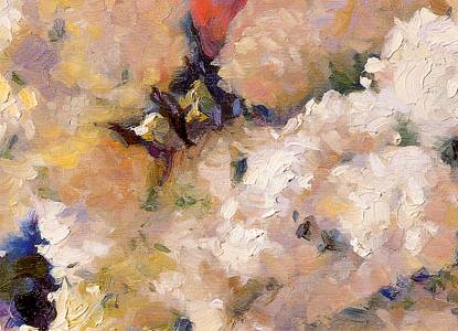 Фрагмент Букет белой сирени