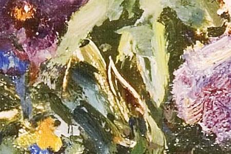 Фрагмент Букет полевых цветов. 1981.