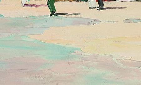 Фрагмент Busy village scene