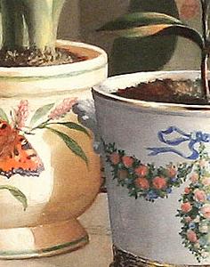 Фрагмент Cache Pot with Lily