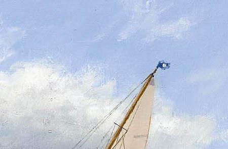 Фрагмент Cambria and Lulworth off the Royal Yacht Squadron; Cambria and Candida off Norris Castle