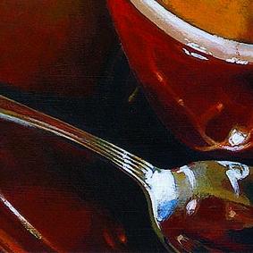 Фрагмент Чай, молоко в кафе Милана