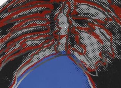 Фрагмент COWBOYS AND INDIANS GERONIMO синее лицо